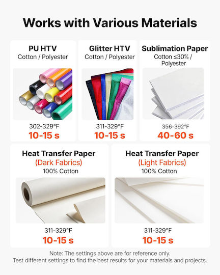 Vevor Presă multifuncțională pentru transfer termic 38x38cm