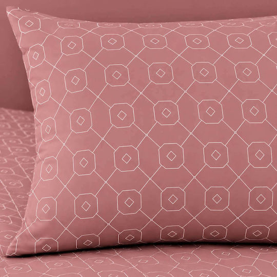 Astron Italy Giulia Semi-Double Fitted Sheet Set 120x200+30cm Dusty Pink (3 Pieces) Astron Italy Giulia Semi-Double Fitted Sheet Set 120x200+30cm Dusty Pink (3 Pieces)