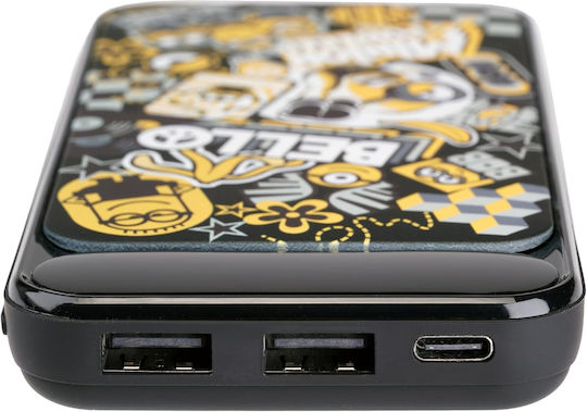 Lazerbuilt Minions Външна батерия 10000mAh с 2 USB-A изходни порта