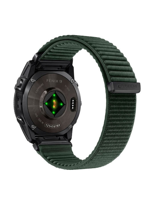 Tech-protect Nylonloop Garmin Fenix 5x 5x Plus 6x 6x Pro 7x 8 8 Pro 9 9 Pro 51 Mm Military Green 5906302388332