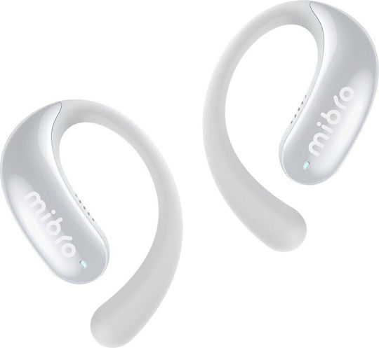 Open Ear Bluetooth Handsfree Ακουστικά με Αντοχή στον Ιδρώτα και Θήκη Φόρτισης Λευκά