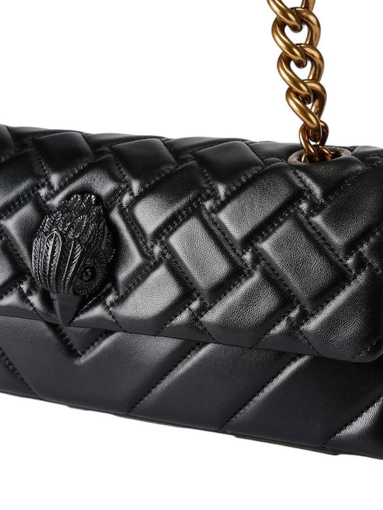 Kensington Leather Women's Flap Bag Black