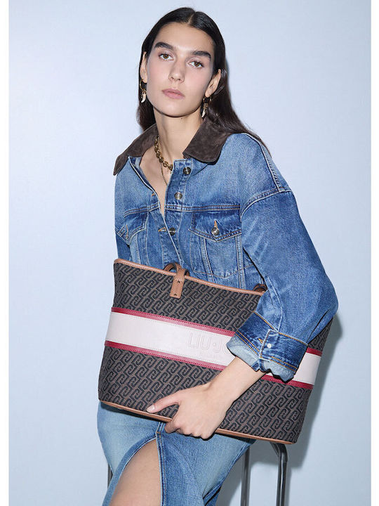 Logo Women's Shopper Bag Brown