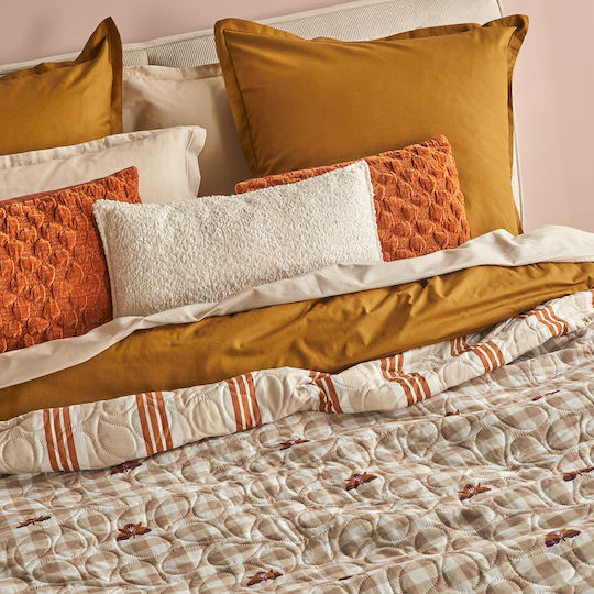 A-s Cole Tagesdecke für Doppelbett aus Polyester Beige 220x240cm