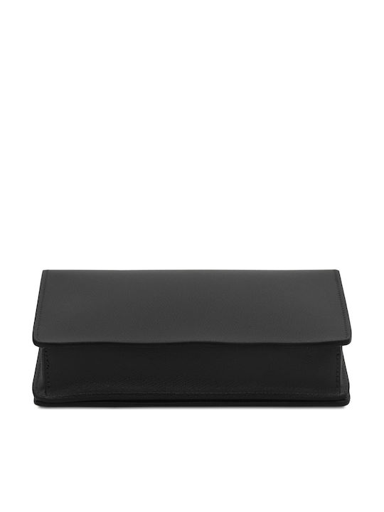 Black Leather Women's Clutch