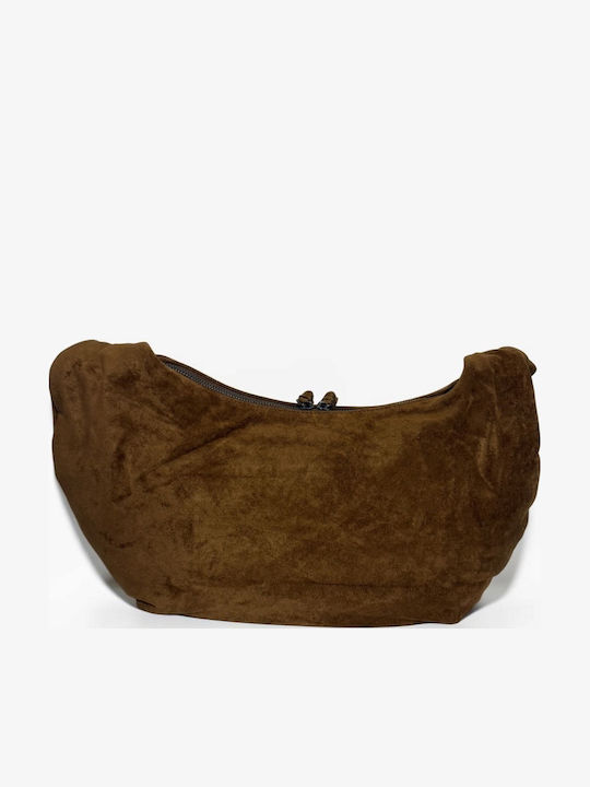 Eliza Women's Hobo Bag Suede Tabac Brown