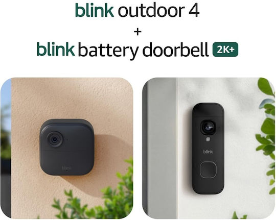Blink Wireless Doorbell with Camera Wi-Fi Compatible with Alexa Black