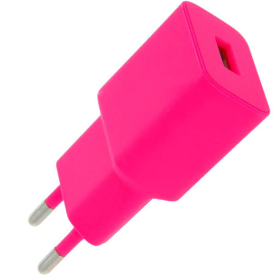 Setty Wireless Charger with USB-A Port 12W Pink (LSIM-A126)