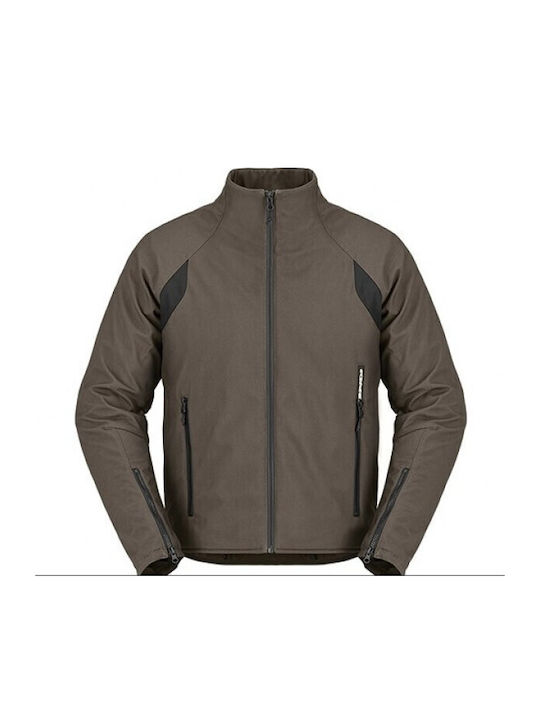 The Standard Jacket H2OUT Winter Men's Motorcycle Jacket Softshell Waterproof Dark Green 008
