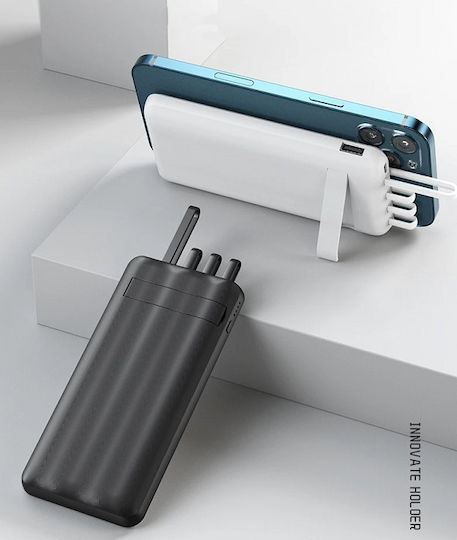 X20 Външна батерия 10000mAh Захранване с висока мощност Черна