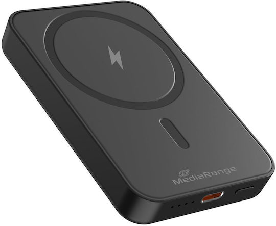 MediaRange MagSafe Power Bank 5000mAh 20W με Θύρα USB-C Power Delivery Μαύρο