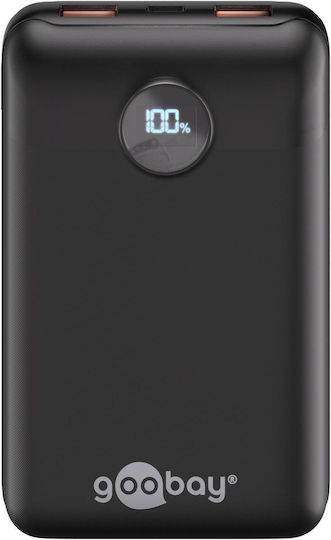 Goobay 65869 Power Bank 20000mAh 22W с 2 USB-A порта и USB-C порт Черен