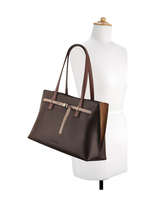 Tayci Women's Brown Multi Tote Bag
