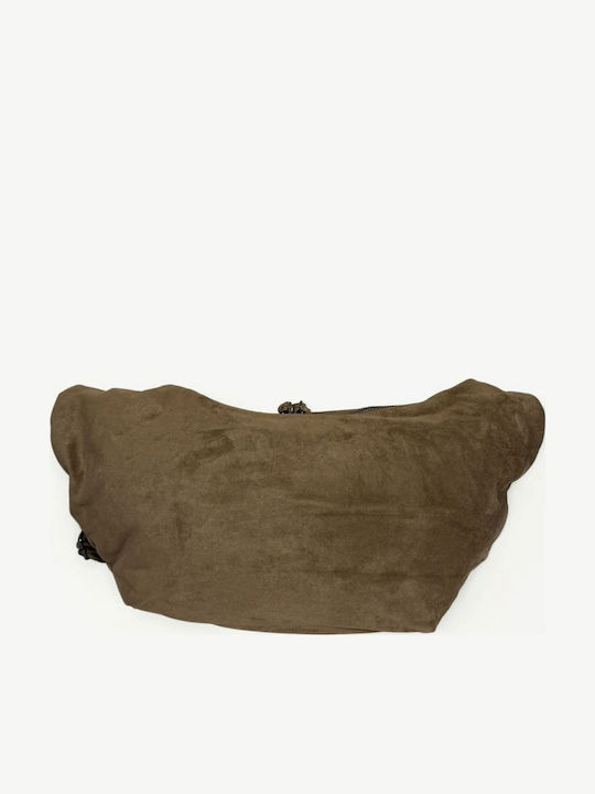 Women's Hobo Bag Suede Beige