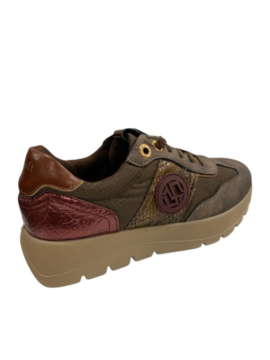 Anatomische Damen-Sneakers Braun