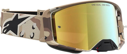 Alpinestars Supertech Lone Camo Desert Spiegel Motocross-Schutzbrille