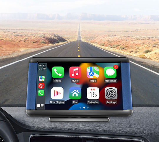Тъчскрийн 7" Мултимедийна За Табло На Автомобил С Apple CarPlay Android Auto Bluetooth GPS