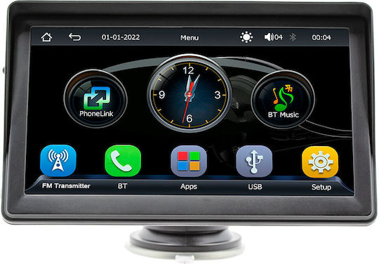 Тъчскрийн 7" Мултимедийна за Табло на Автомобил с Apple CarPlay / Android Auto / Bluetooth / GPS