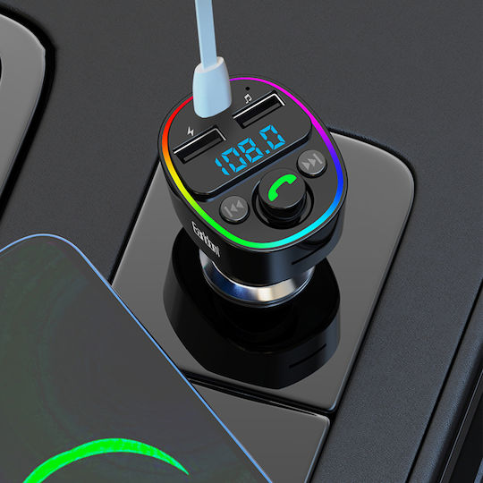 Earldom FM Transmitter Αυτοκινήτου με Bluetooth / USB / Type-C