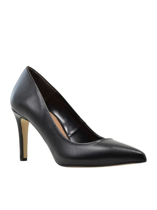 Black Leather Heels