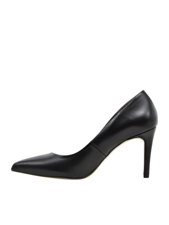 Black Leather Heels