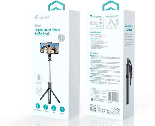Devia Selfie Stick Bluetooth Lite 1 Tripod Black