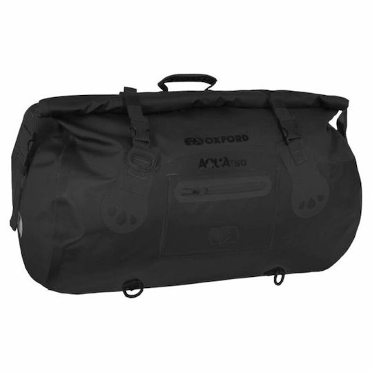 T-50 Coadă sac Geantă moale pentru motocicletă Impermeabil 50lt în culoarea Negru