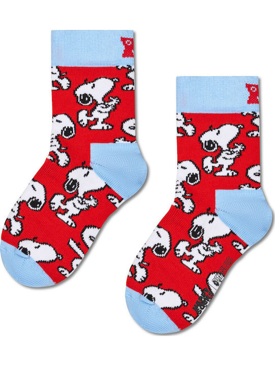 Happy Socks Παιδικές Κάλτσες Κοκκινο 3 Ζευγάρια