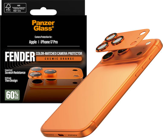 PanzerGlass Fender Mobile Camera Protector Metal Frame Orange For iPhone 17 Pro