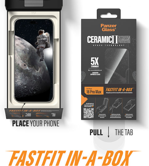 Panzerglass Ceramic Screen Protector Apple Iphone 18 Pro Max 17 Pro Max W Fastfit In-a-box