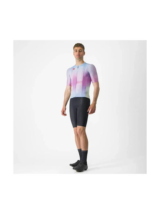 Castelli Herren-Kurzarm-Fahrradtrikot Mehrfarbig