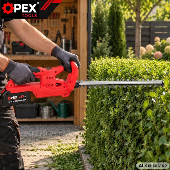 OPX28028 21V Battery Hedge Trimmer 2x3Ah with 53cm Blade Length