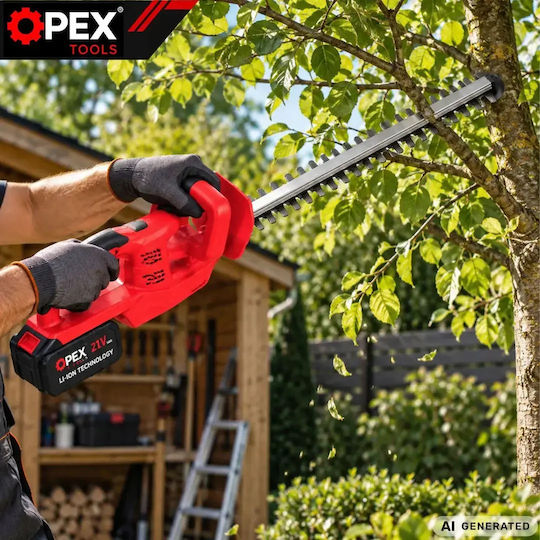 OPX28028 21V Battery Hedge Trimmer 2x3Ah with 53cm Blade Length