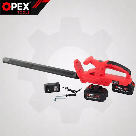OPX28028 21V Battery Hedge Trimmer 2x3Ah with 53cm Blade Length