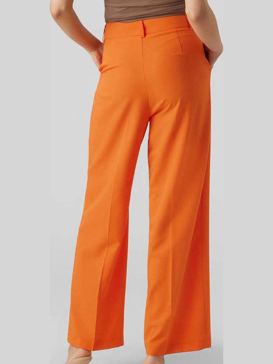 Vero Moda Pantaloni Dama Tesatura Scarlet Ibis