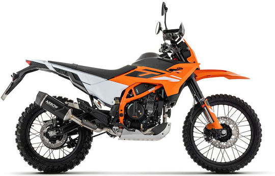 Arrow Auspuff Aluminium Dark Indy Race Evo mit Carbon-Endkappe KTM 390 Enduro R/SMC-R '25-'26 72680akn.alum Dark