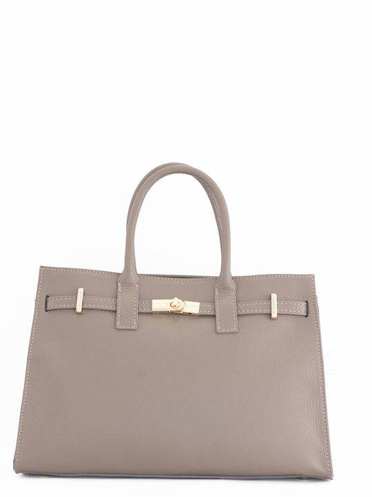 Leather Women's Satchel Bag Brown Chocolate