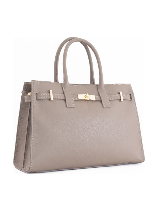 Leather Women's Satchel Bag Brown Chocolate