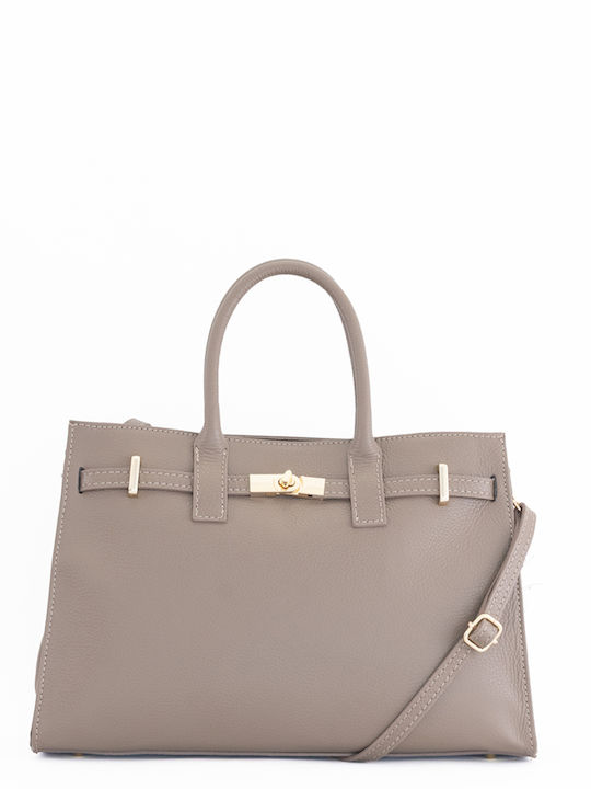 Leather Women's Satchel Bag Brown Chocolate