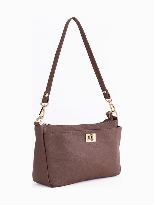 Black Leather Women's Shoulder Bag