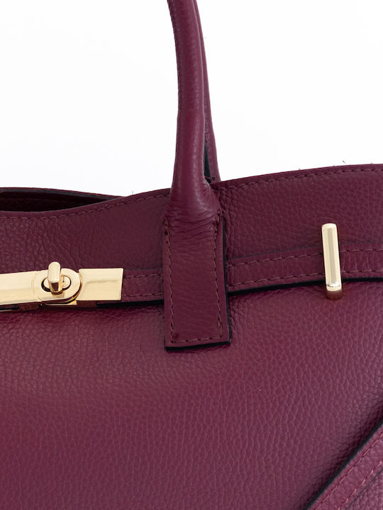 Leather Women's Satchel Bag Brown Chocolate