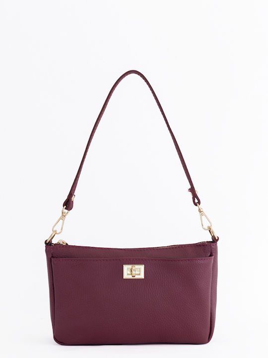 Black Leather Women's Shoulder Bag