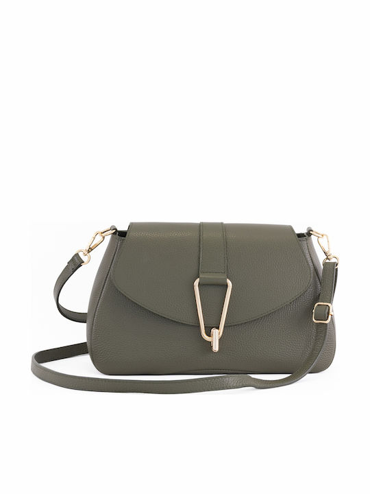 Leather Women's Flap Bag Black