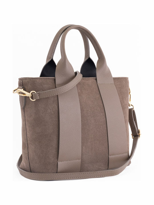 Leather Women's Tote Bag Brown Chocolate