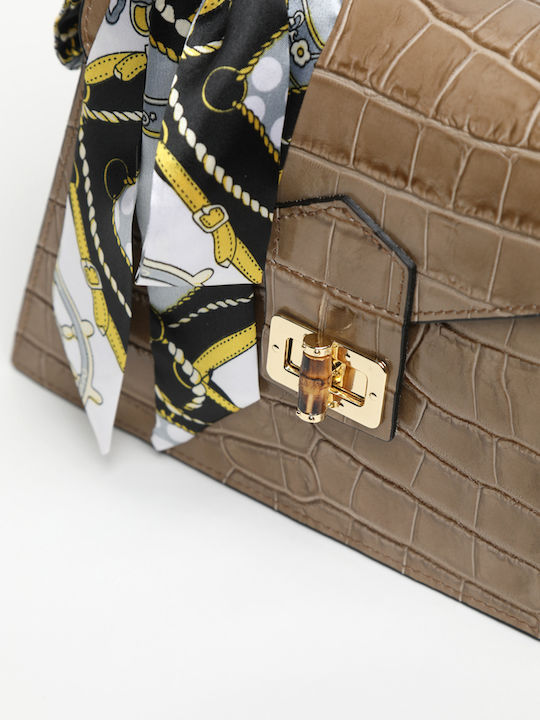 Leather Women's Satchel Bag Beige / Vanilla