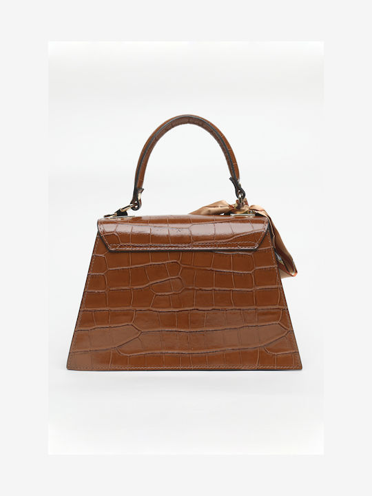 Leather Women's Satchel Bag Beige / Vanilla