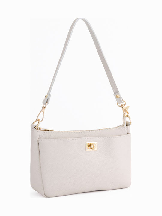 Brown Chocolate Leather Women's Shoulder Bag