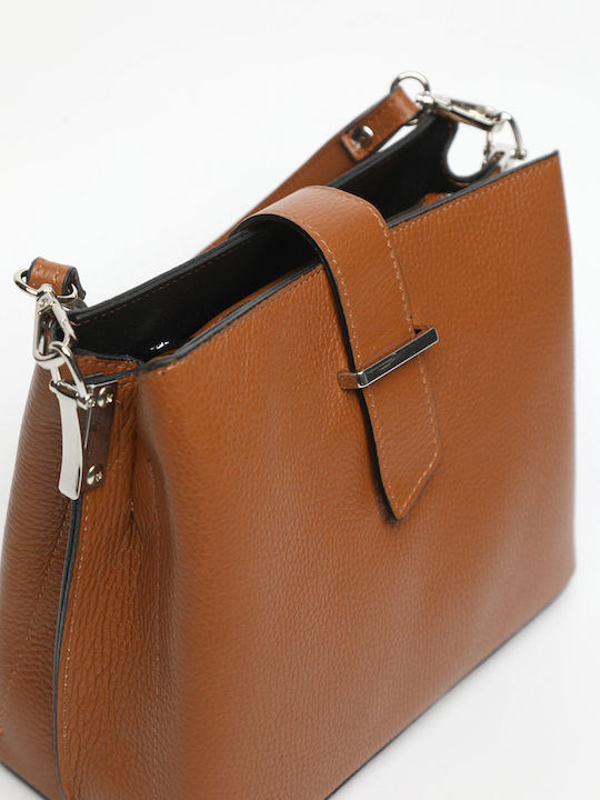 Leather Women's Flap Bag Black