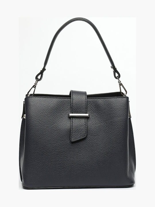 Leather Women's Flap Bag Black