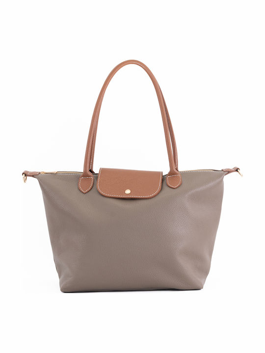 Leather Women's Tote Bag Olive